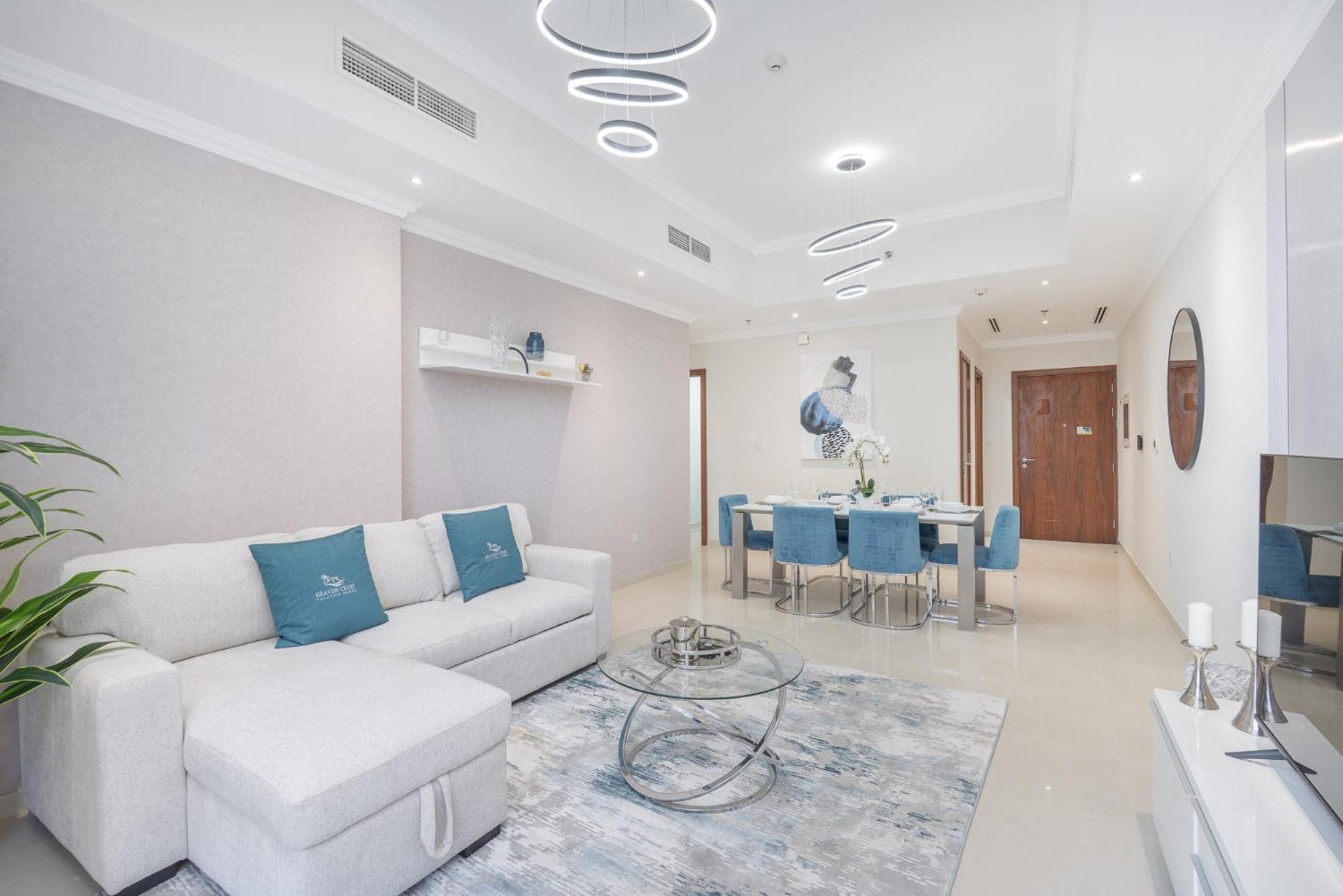 Heaven Crest Downtown - 3 Bedroom 2 Minute Walk To Mall And Burj Khalifa Apartment *